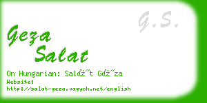 geza salat business card